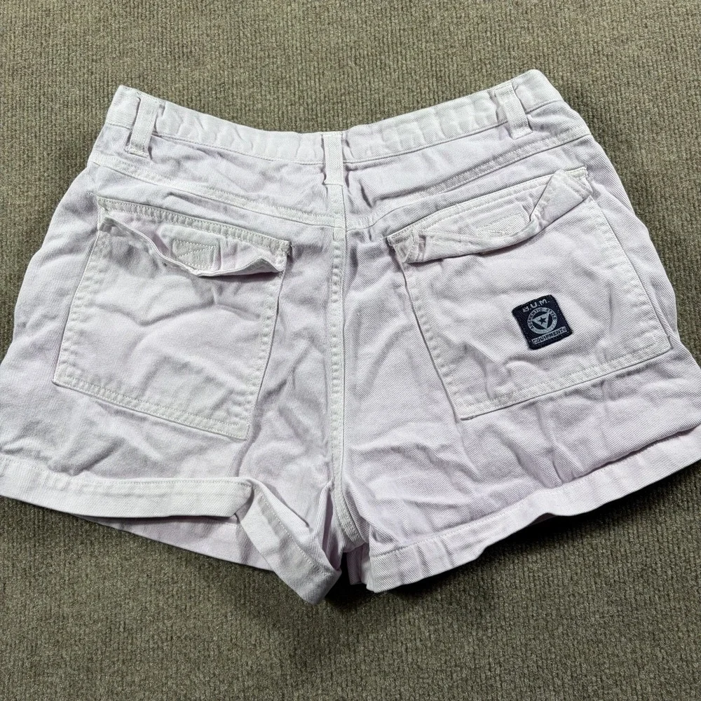 B.U.M Equipment Y2K White‎ Shorts Womens Size 9 Color White 100% Cotton